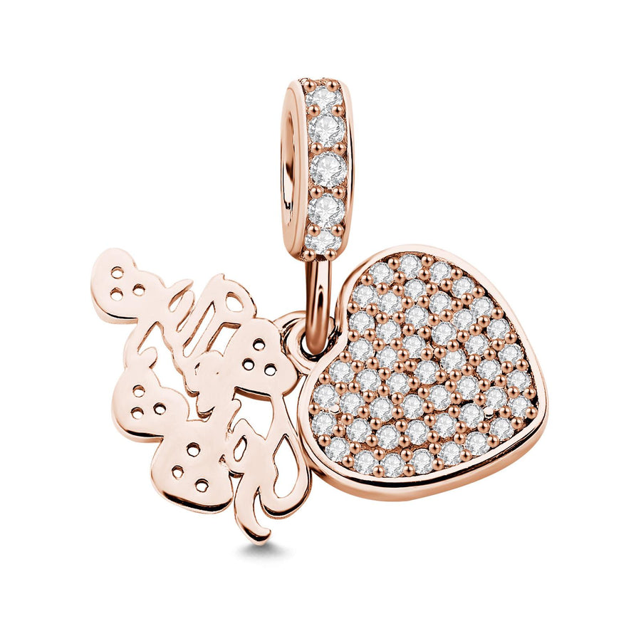 Custom Photo Charm Delicate Heart Creative Gifts for Family - Coolpeacock