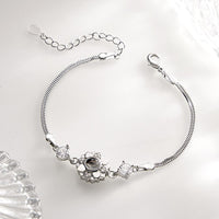 Custom Photo Projection Bracelet Flower Romantic Commemorate Gifts for Girlfriend - Coolpeacock