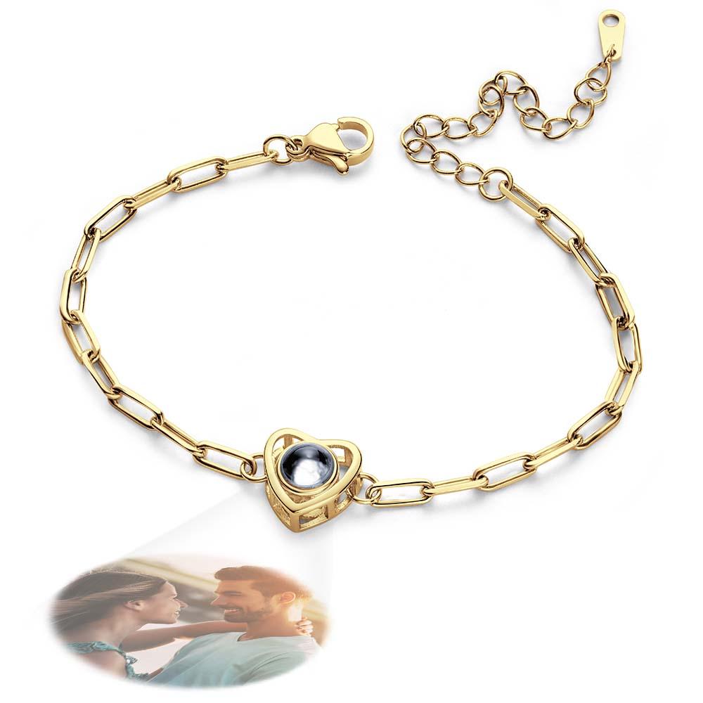 Custom Photo Projection Bracelet Gift for Special Person - Coolpeacock