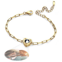 Custom Photo Projection Bracelet Gift for Special Person - Coolpeacock