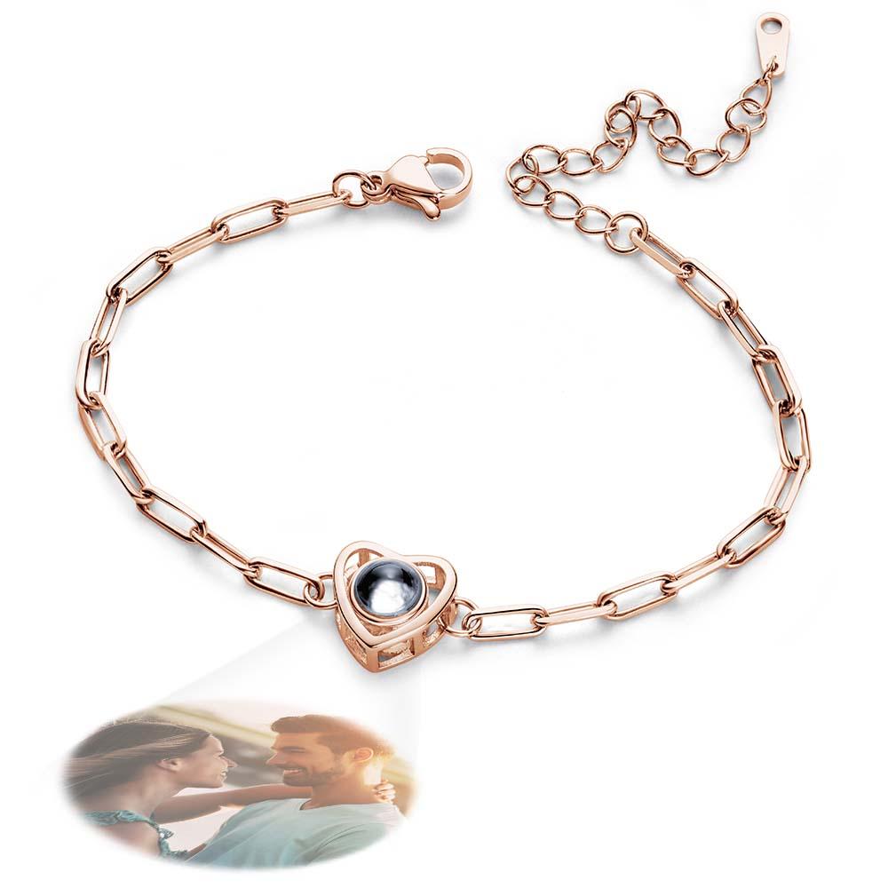 Custom Photo Projection Bracelet Gift for Special Person - Coolpeacock