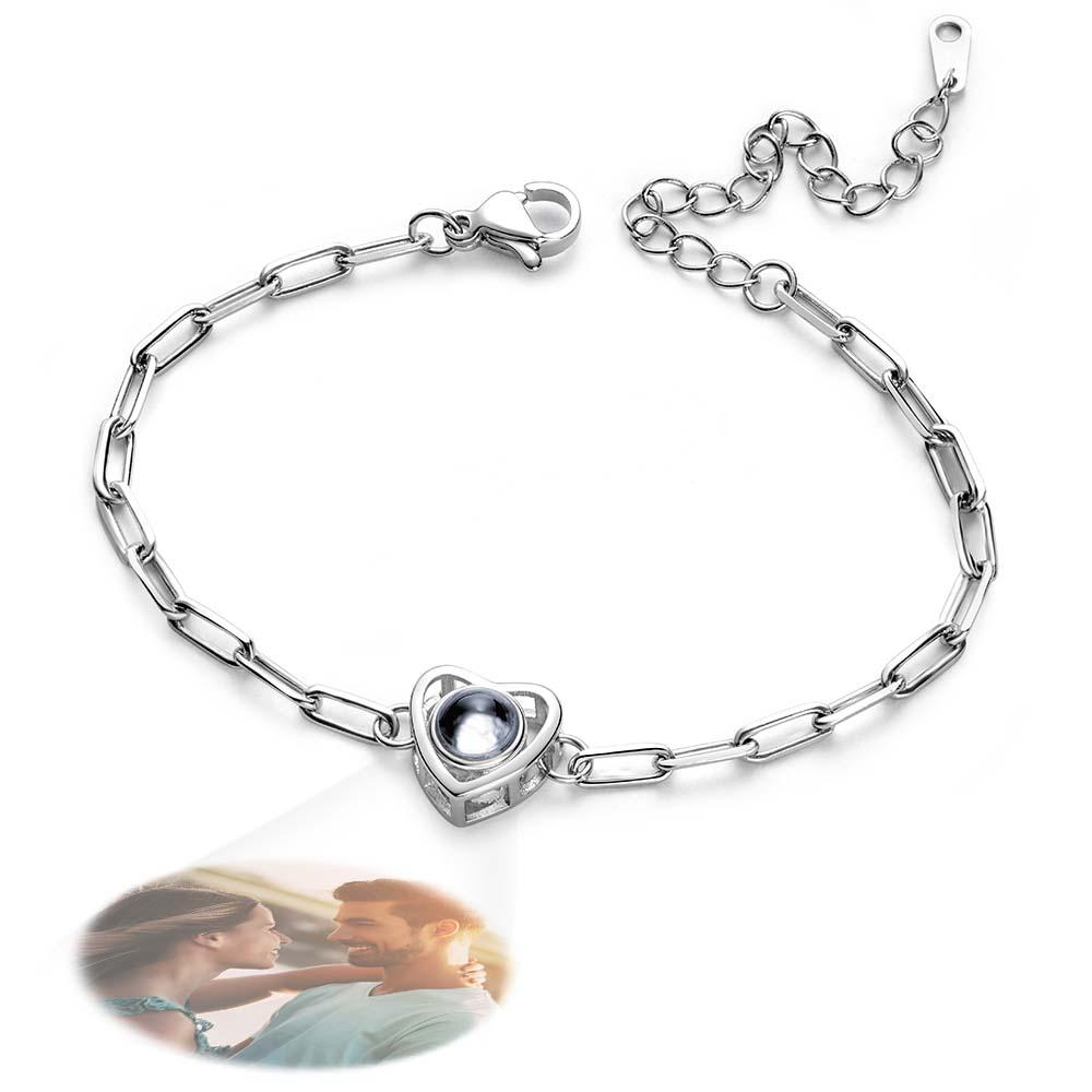 Custom Photo Projection Bracelet Gift for Special Person - Coolpeacock