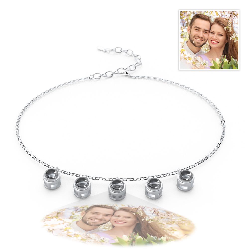 Custom Photo Projection Bracelet Minimalist Gift Memorial Photo Jewelry Trendy Best Friend Gift for Her - Coolpeacock