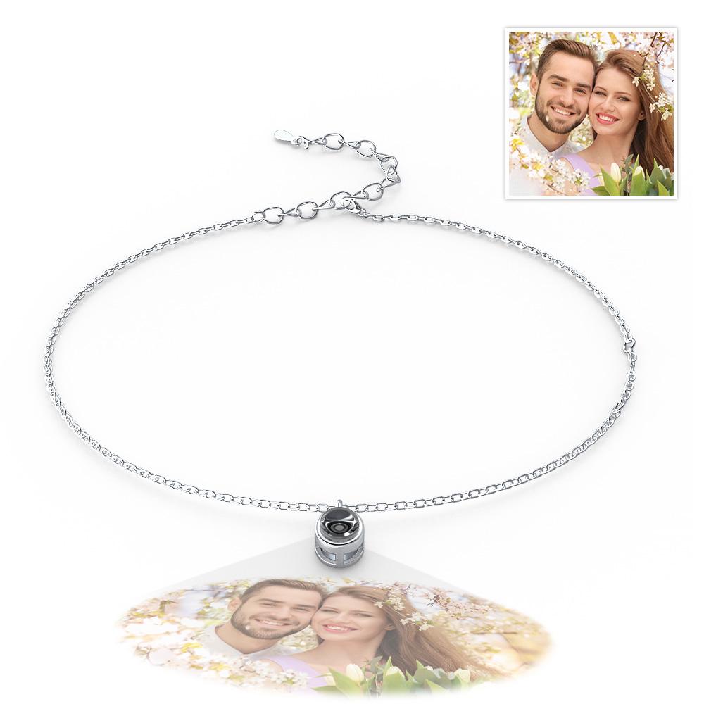 Custom Photo Projection Bracelet Minimalist Gift Memorial Photo Jewelry Trendy Best Friend Gift for Her - Coolpeacock