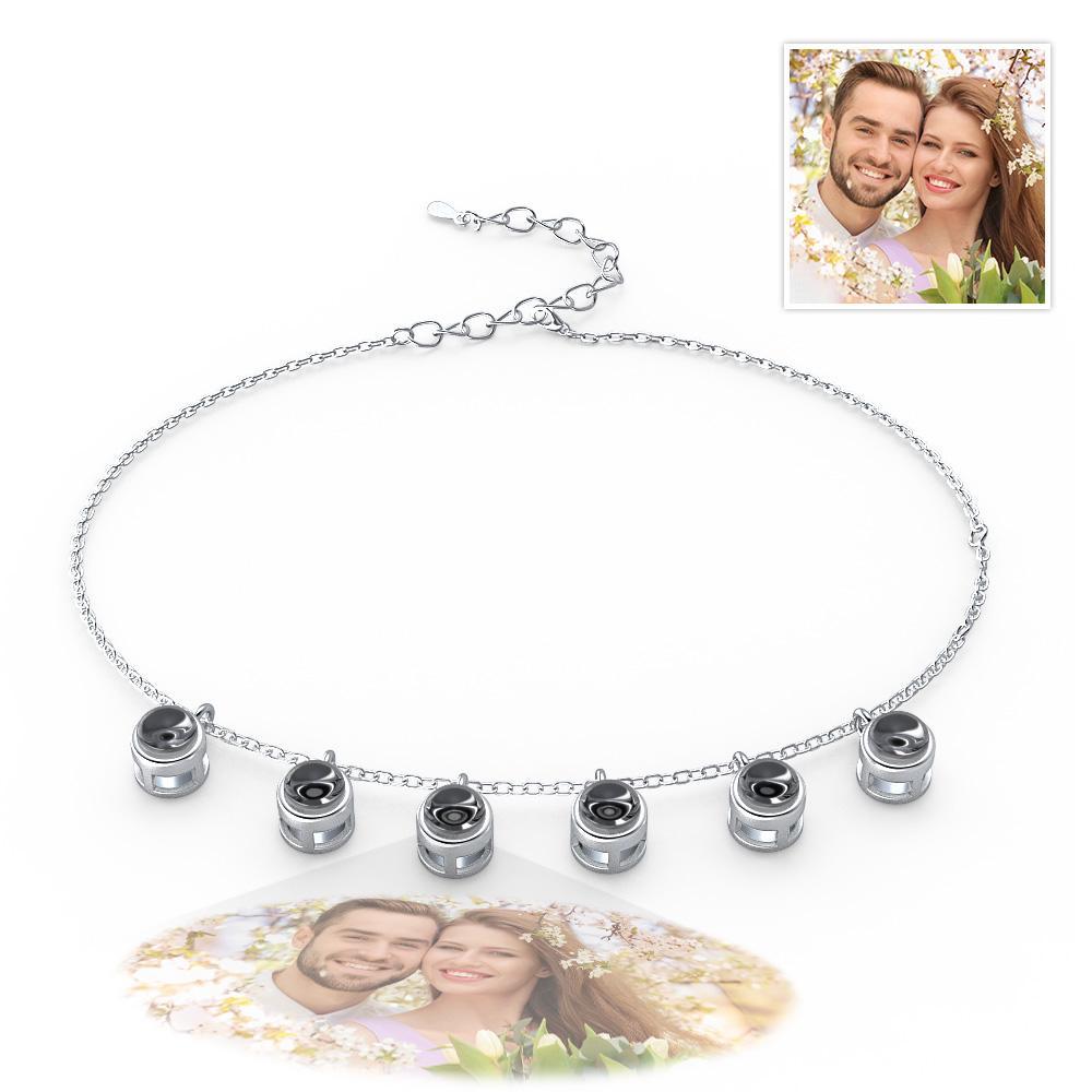 Custom Photo Projection Bracelet Minimalist Gift Memorial Photo Jewelry Trendy Best Friend Gift for Her - Coolpeacock