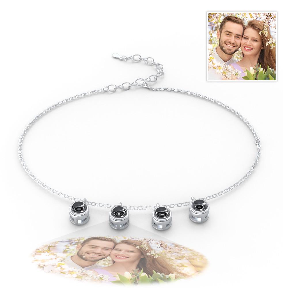 Custom Photo Projection Bracelet Minimalist Gift Memorial Photo Jewelry Trendy Best Friend Gift for Her - Coolpeacock