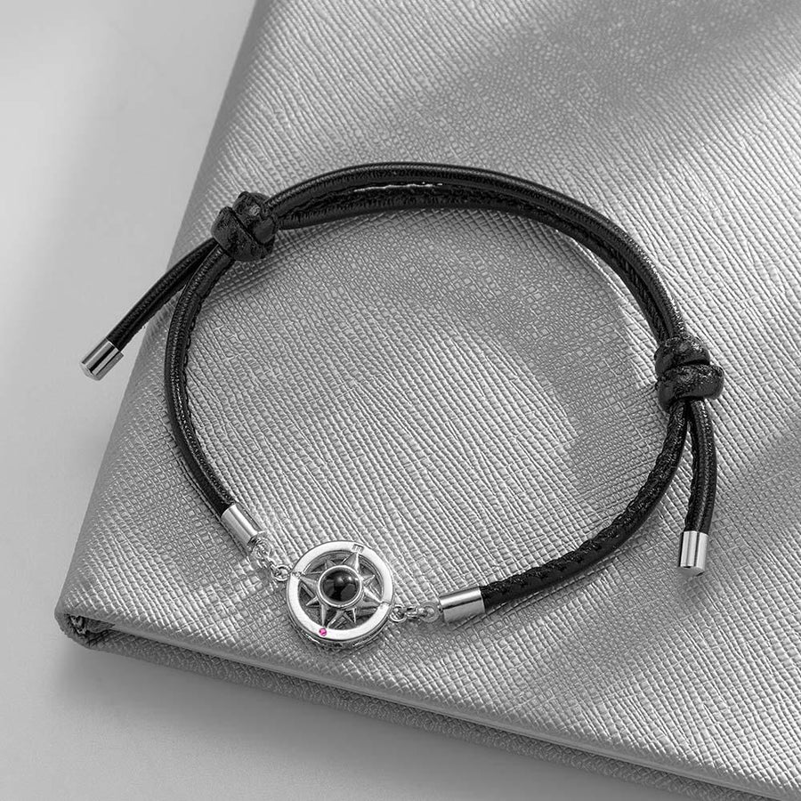 Custom Projection Bracelet Compass Trendy Simple Gifts for Men - Coolpeacock