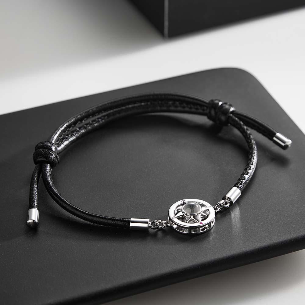 Custom Projection Bracelet Compass Trendy Simple Gifts for Men - Coolpeacock