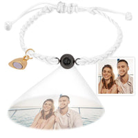 Custom Projection Bracelet Magnetic Heart Couple Bracelets - Coolpeacock
