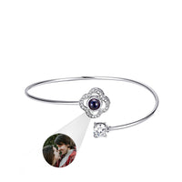 Custom Projection Bracelet Personalized Photo Bracelet Heart Jewelry Gift for Her - Coolpeacock
