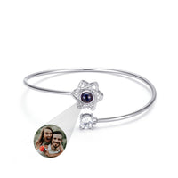 Custom Projection Bracelet Personalized Photo Bracelet Heart Jewelry Gift for Her - Coolpeacock