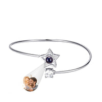 Custom Projection Bracelet Personalized Photo Bracelet Heart Jewelry Gift for Her - Coolpeacock