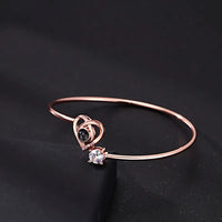 Custom Projection Bracelet Personalized Photo Bracelet Heart Jewelry Gift for Her - Coolpeacock