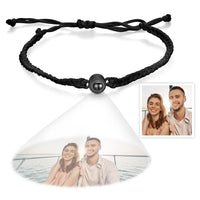 Custom Projection Bracelet Simple Woven Couple Bracelet - Coolpeacock