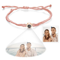 Custom Projection Bracelet Simple Woven Couple Bracelet - Coolpeacock