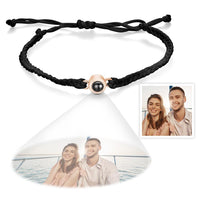 Custom Projection Bracelet Simple Woven Couple Bracelet - Coolpeacock