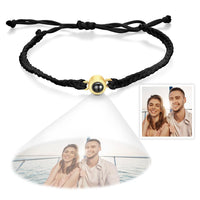 Custom Projection Bracelet Simple Woven Couple Bracelet - Coolpeacock