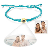 Custom Projection Bracelet Simple Woven Couple Bracelet - Coolpeacock