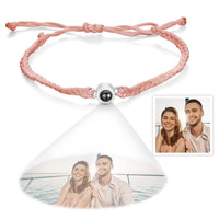 Custom Projection Bracelet Simple Woven Couple Bracelet - Coolpeacock