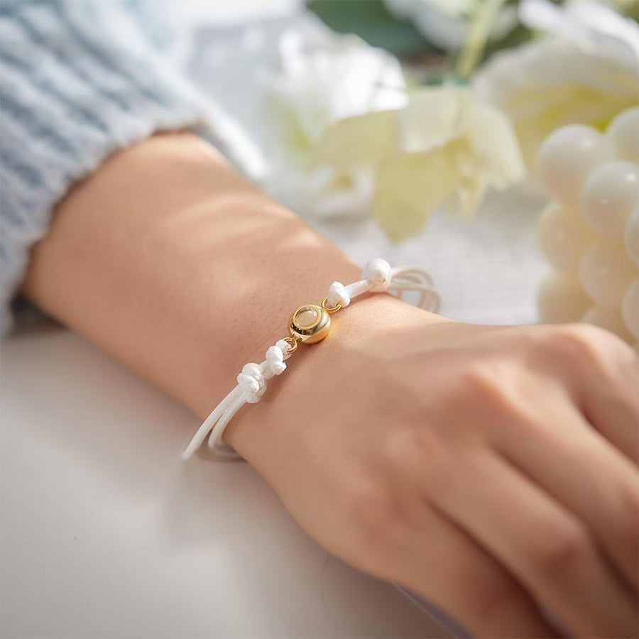 Custom Projection Photo Bracelet Weave Style Colorful Couple Gifts - Coolpeacock