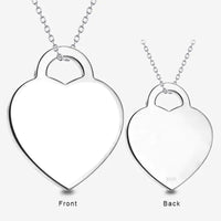 Custom Silver Heart Photo Pendant - Coolpeacock