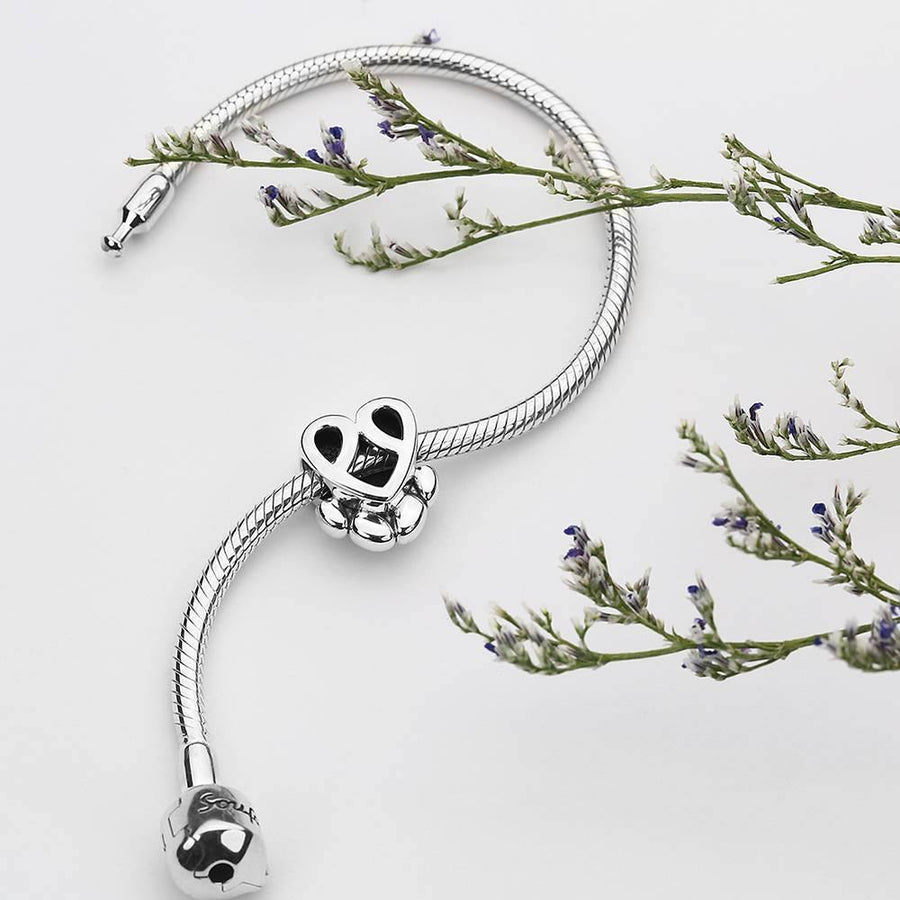 Dog Paw Photo Charm 925 Sterling Silver - Coolpeacock