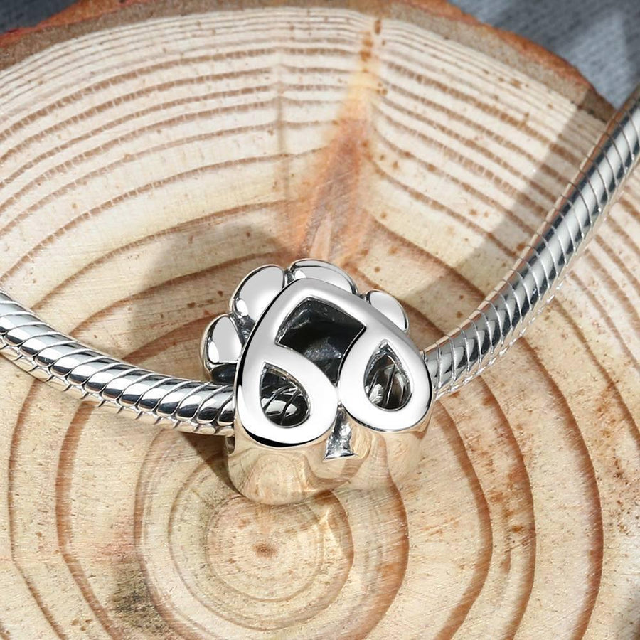 Dog Paw Photo Charm 925 Sterling Silver - Coolpeacock