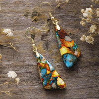 Emperor - Stone Geometric Earrings - Coolpeacock