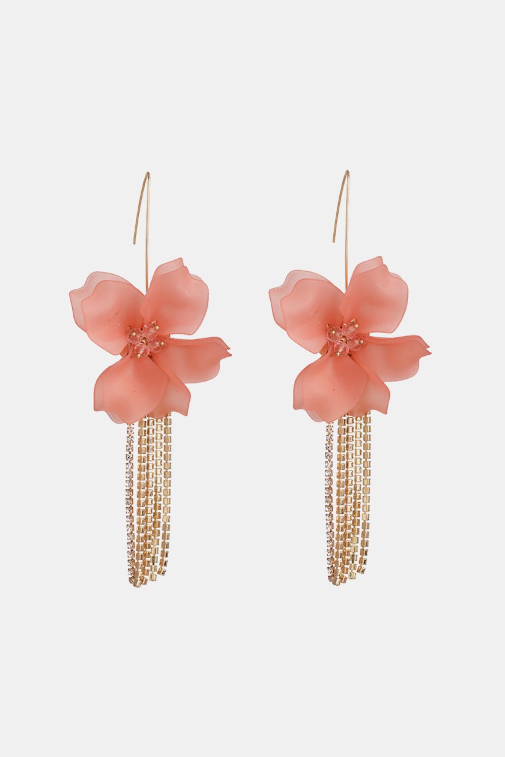 Flower Shape Acrylic Dangle Earrings - Coolpeacock