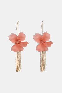 Flower Shape Acrylic Dangle Earrings - Coolpeacock