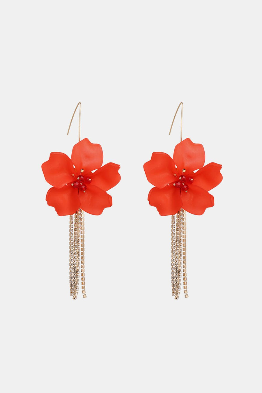 Flower Shape Acrylic Dangle Earrings - Coolpeacock