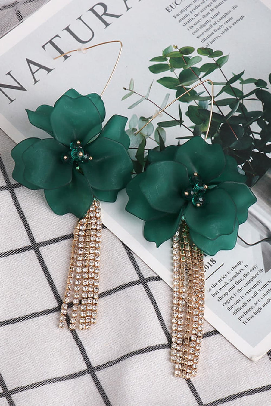 Flower Shape Acrylic Dangle Earrings - Coolpeacock