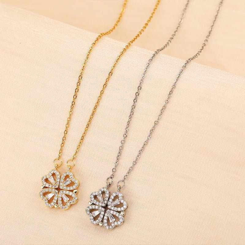 Four - Leaf Clover Titanium Steel Necklace - Coolpeacock
