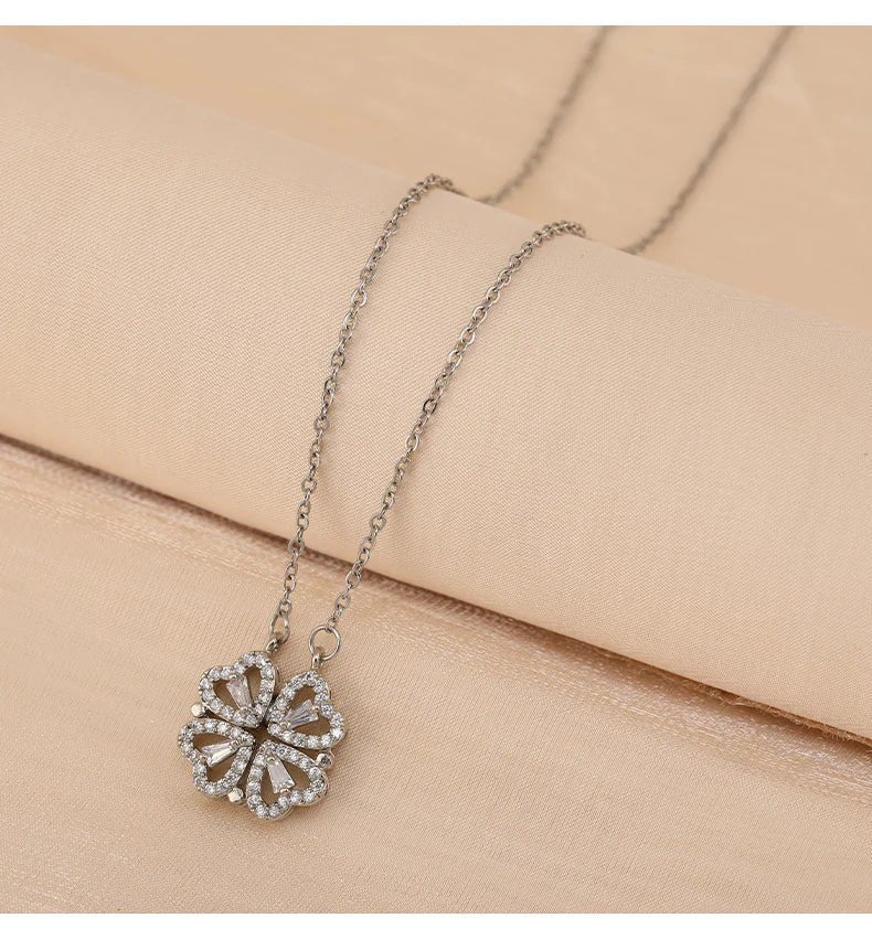 Four - Leaf Clover Titanium Steel Necklace - Coolpeacock