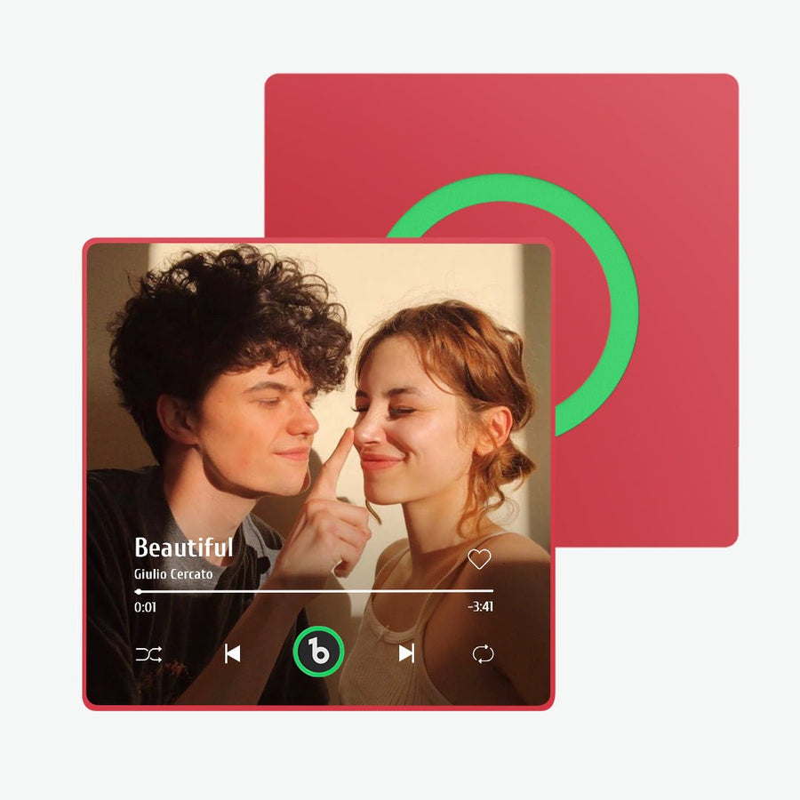 FridgeBeats Framed Custom Music Fridge Magnet New 4.0 Upgrade Colorful Frame Album Fridge Magnet Music Wall Photo Sticker - Coolpeacock