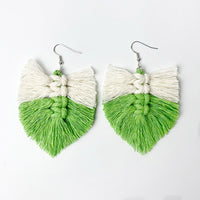Fringe Detail Dangle Earrings - Coolpeacock