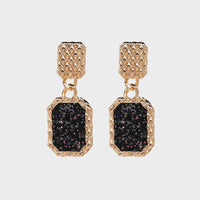 Geometric Alloy Dangle Earrings - Coolpeacock