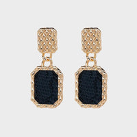 Geometric Alloy Dangle Earrings - Coolpeacock