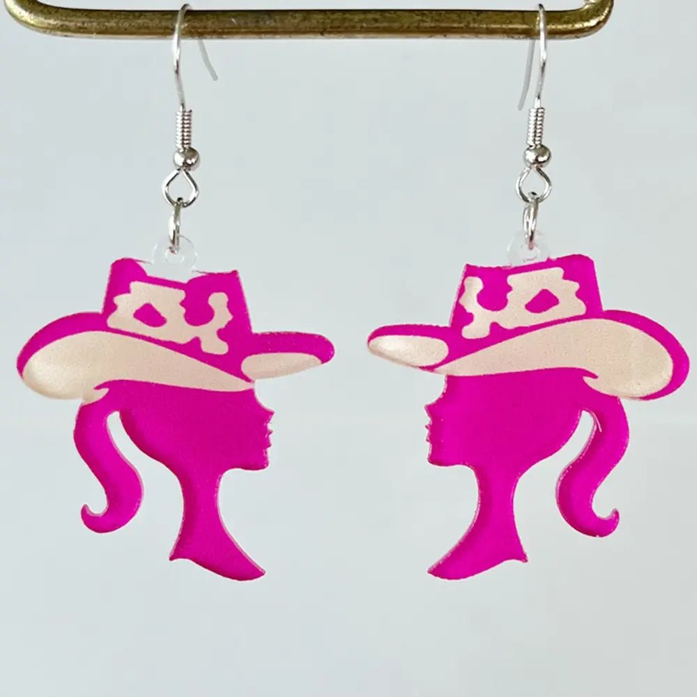 Geometric Shape Acrylic Dangle Earrings - Coolpeacock