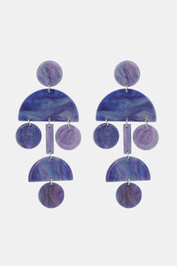 Geometrical Shape Acrylic Dangle Earrings - Coolpeacock