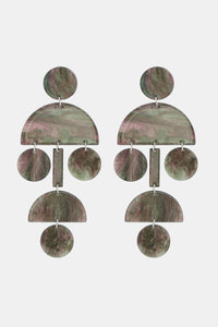 Geometrical Shape Acrylic Dangle Earrings - Coolpeacock