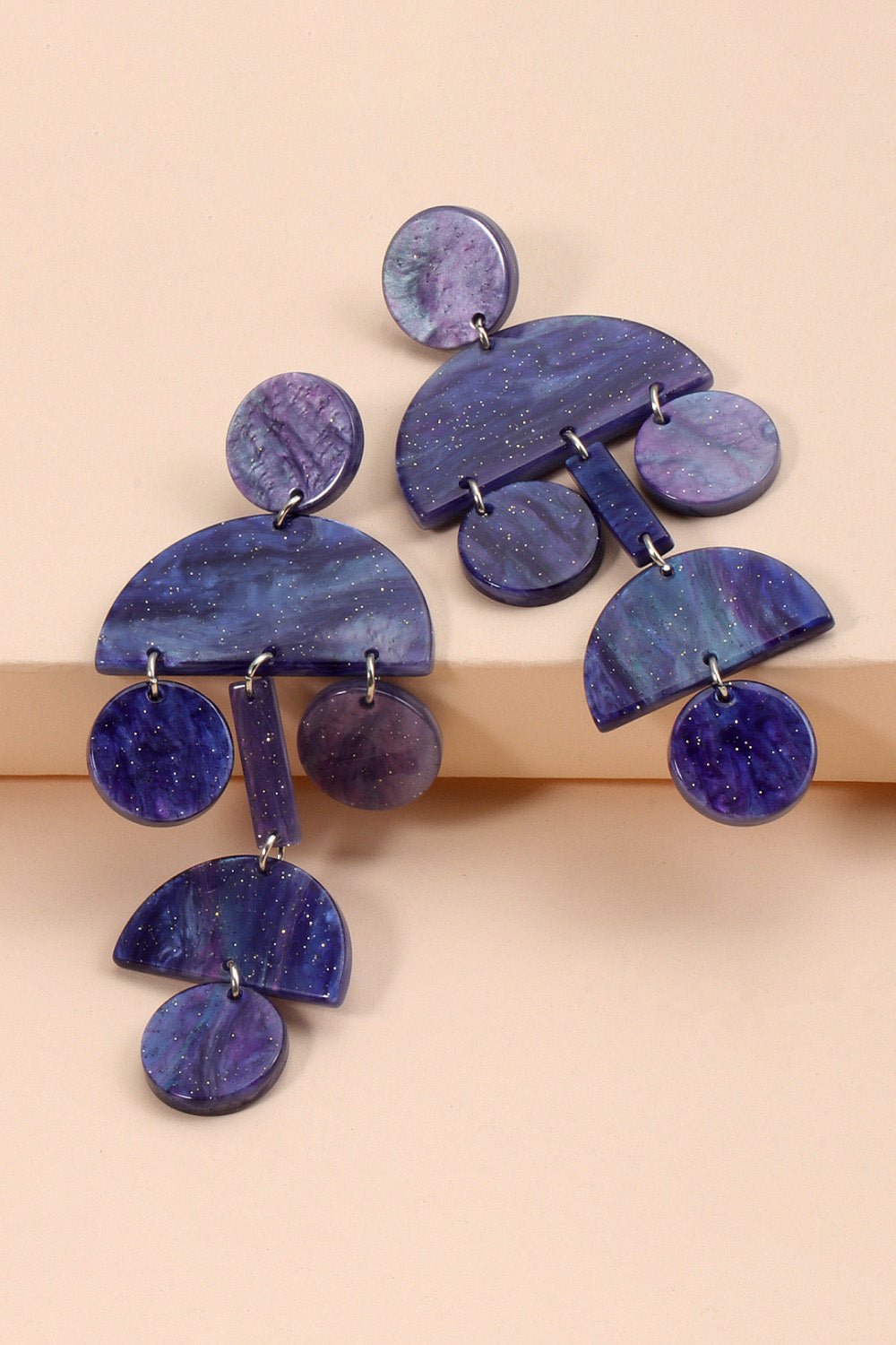 Geometrical Shape Acrylic Dangle Earrings - Coolpeacock
