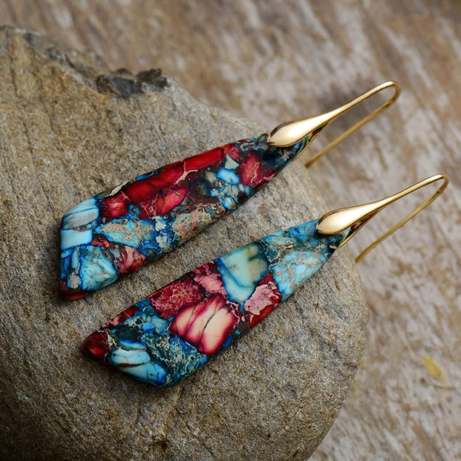 Geometrical Shape Dangle Earrings - Coolpeacock