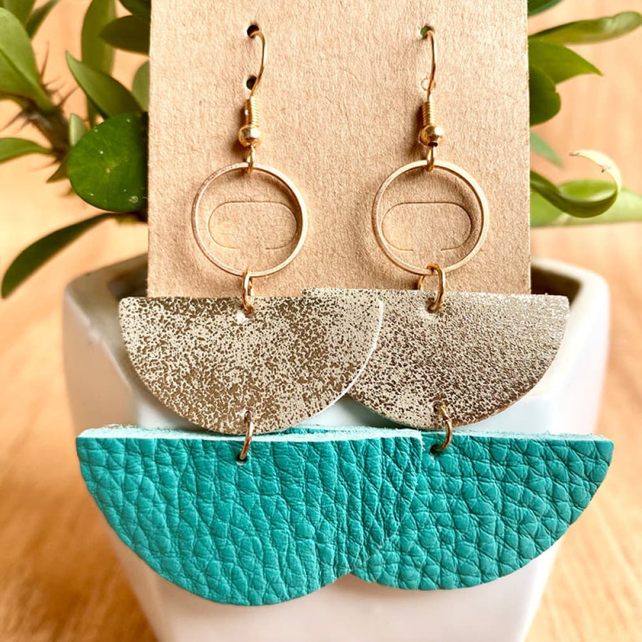 Geometrical Shape Dangle Earrings - Coolpeacock
