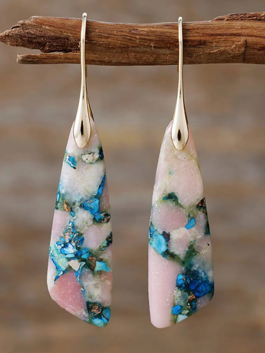 Geometrical Shape Dangle Earrings - Coolpeacock