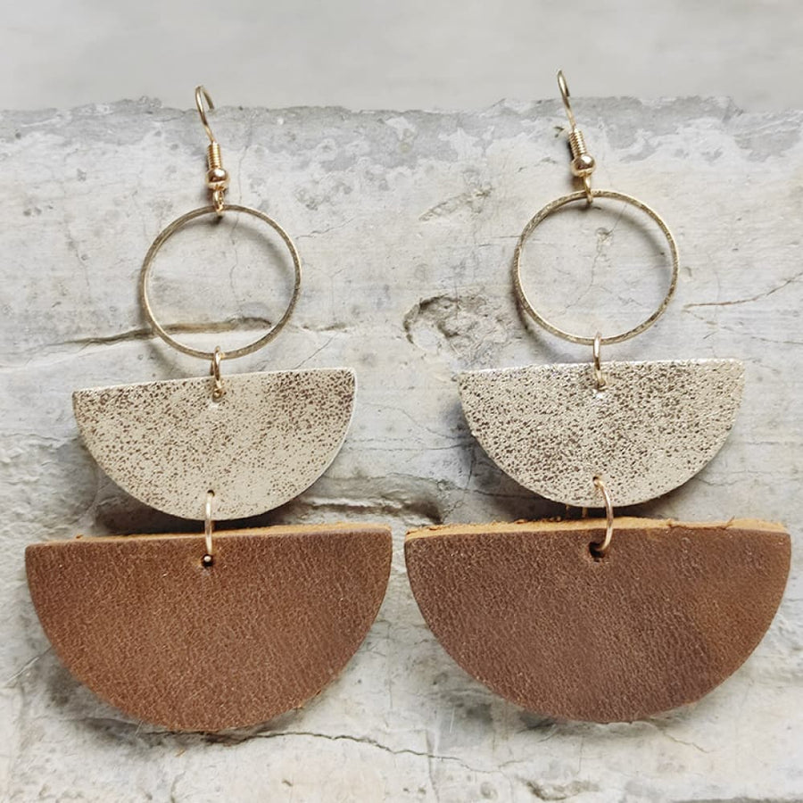 Geometrical Shape Dangle Earrings - Coolpeacock