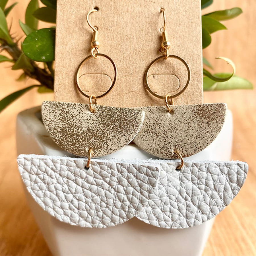 Geometrical Shape Dangle Earrings - Coolpeacock