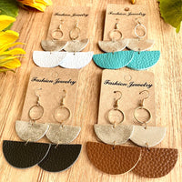 Geometrical Shape Dangle Earrings - Coolpeacock