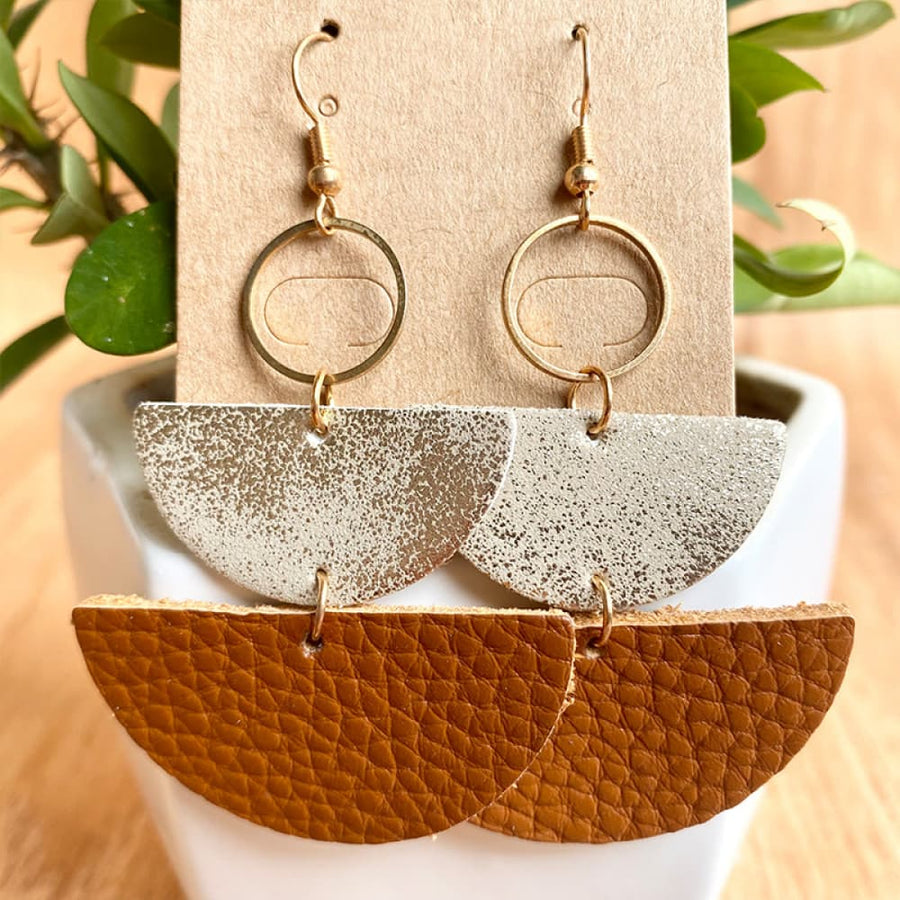 Geometrical Shape Dangle Earrings - Coolpeacock