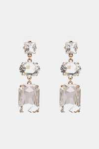 Geometrical Shape Glass Dangle Earrings - Coolpeacock